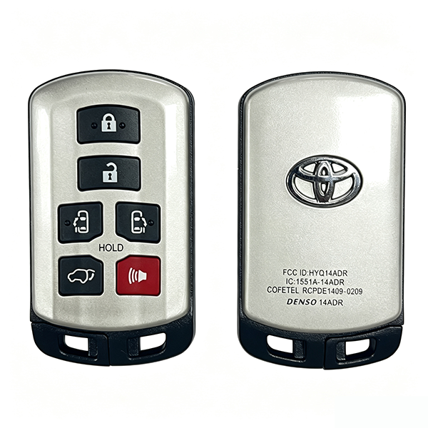 2011-2020 Toyota Sienna / 6-Button Smart Key / PN: 89904-08010 / HYQ14ADR (AFTERMARKET)